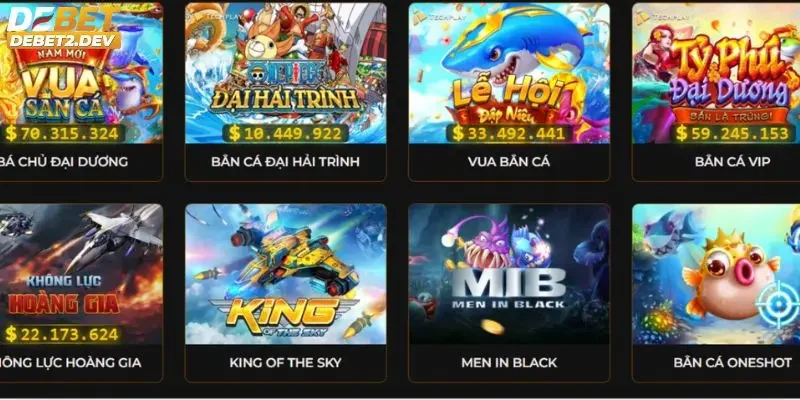 Những điểm nổi bật và đặc sắc của sảnh bắn cá Debet