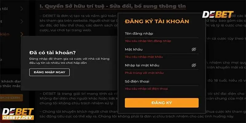 Tại sao nên đăng ký Debet để tham gia cá cược trực tuyến?